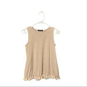 Kim & Cami Tasseled Tank Top